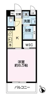 新須屋マンション(新築)仮称【2階】の間取り