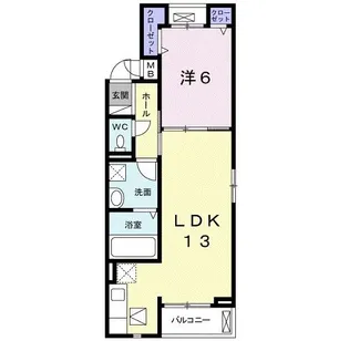 ノース・ジェルメ【1階】の間取り