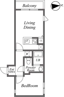 ユーレジデンス東新宿【2階】の間取り