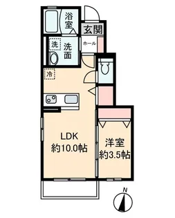 エルスト鶴ヶ峰【1階】の間取り