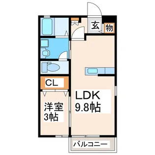 サンビレッジ画図東 A.B.C.D【2階】の間取り