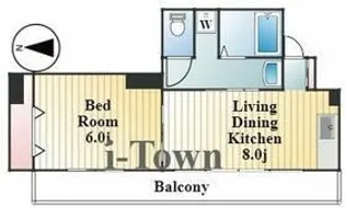 コスモプラザHINO【7階】の間取り