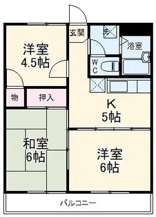 ラ・グリューII【3階】の間取り