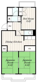 ポルシェ伊勢原II【1階】の間取り