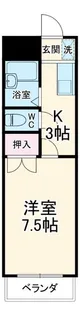 ダックス中平【1階】の間取り