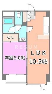 千葉県千葉市中央区院内1【マンション】の間取り