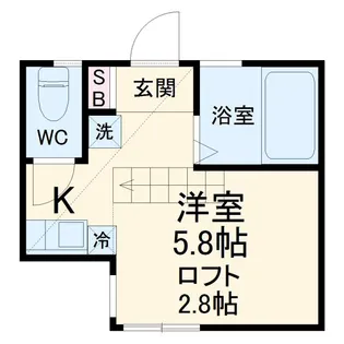 G・Aヒルズ白楽II【2階】の間取り