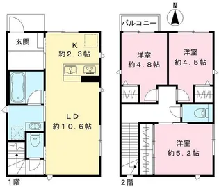 埼玉県さいたま市見沼区大和田町2【一戸建】の間取り