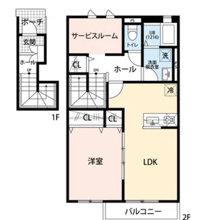 クレール 相生【2階】の間取り