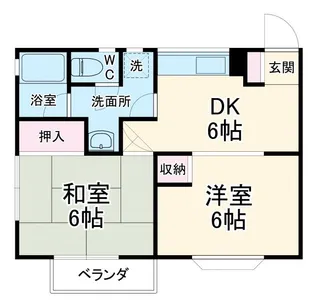 グリーンリーフ【2階】の間取り