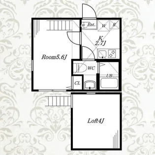 ラパス六浦【2階】の間取り