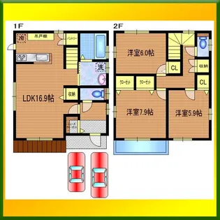 東京都立川市柏町5【一戸建】の間取り