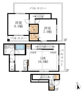 (仮称)鷹番1丁目メゾンの間取り