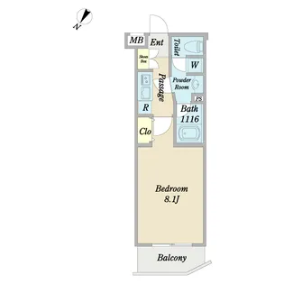 ディアレイシャス経堂【4階】の間取り