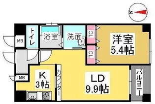 クレストシティ中井町【6階】の間取り