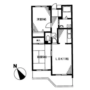 エクセレントビュー第3【1階】の間取り