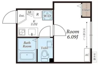 DEN鋼管通【3階】の間取り