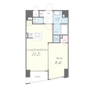 東京都北区田端新町2【マンション】の間取り