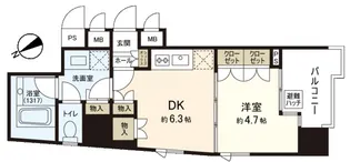 Dクラディアイヴァン御茶ノ水【5階】の間取り