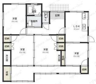 熊本県熊本市西区八島2【一戸建】の間取り