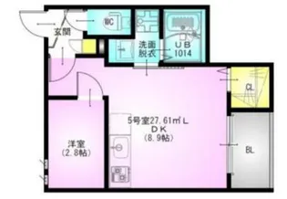 神奈川県海老名市国分北2【アパート】の間取り