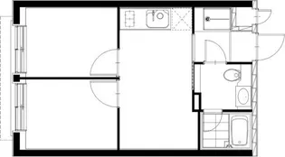 パラドール北加賀屋【3階】の間取り