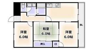 ハッピーコーポレート【2階】の間取り