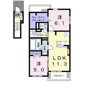 ベル ロテュス【2階】の間取り