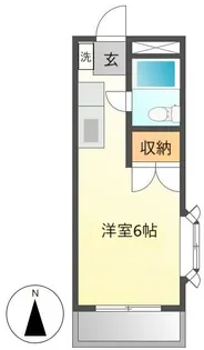ドエル国立【3階】の間取り