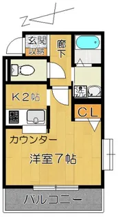 フロールデ上本郷【2階】の間取り