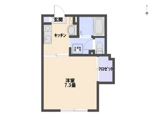 ヴィルヌーブA【1階】の間取り