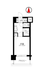 シンシア三田慶大前【5階】の間取り