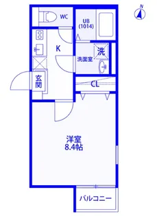 アムール BiZen【1階】の間取り