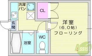 αNEXT南小泉【2階】の間取り