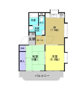 ソレイユ伊敷【3階】の間取り
