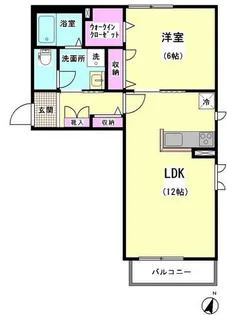 カサベルデA館【2階】の間取り