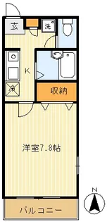 ジェンテ・ニシコイ【2階】の間取り