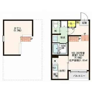 グランメゾン南仙台【1階】の間取り