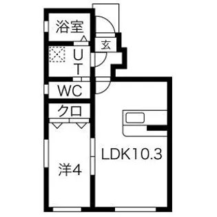 Crest尼沼C棟【1階】の間取り