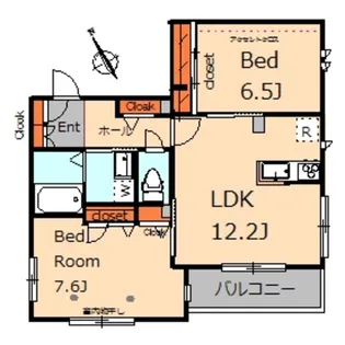 メゾン千華【3階】の間取り