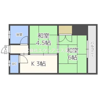 エイトビル岸里【4階】の間取り