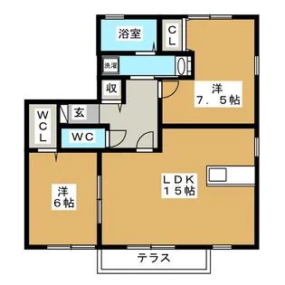 ロイヤルステージ A棟【2階】の間取り