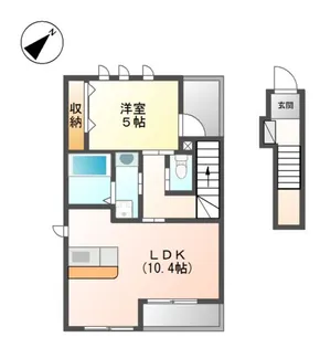 LUNAI SAKURAI【2階】の間取り