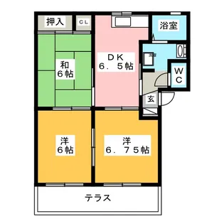 ピーチピットB【1階】の間取り