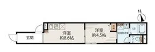上野松が谷レジデンス【5階】の間取り