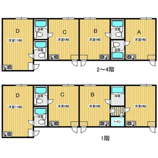 新大阪サンマンション1号館【3階】の間取り