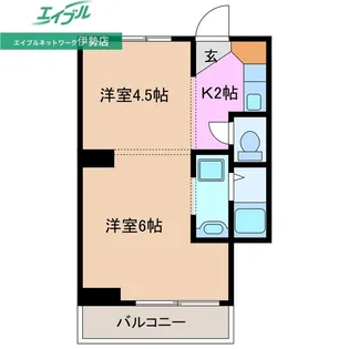 ヴィラナリー小俣2号棟【3階】の間取り