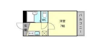 リッチヒル富雄【1階】の間取り