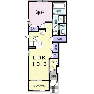 ソレイユプロムナード III【1階】の間取り