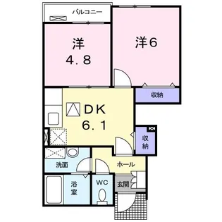 サンライズ 大和 I【1階】の間取り
